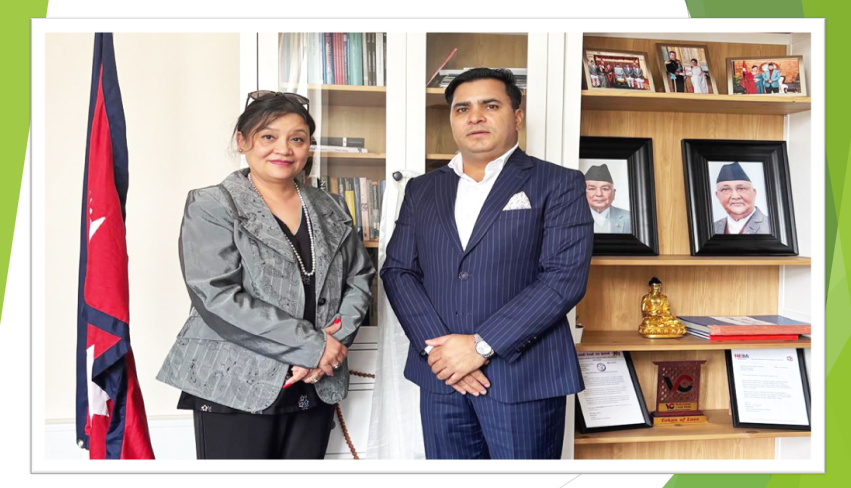 नेपाल–डेन्मार्क सम्बन्ध विस्तारमा छलफल, सीएनआईका प्रतिनिधि र राजदूत तुलाधरबीच भेटवार्ता